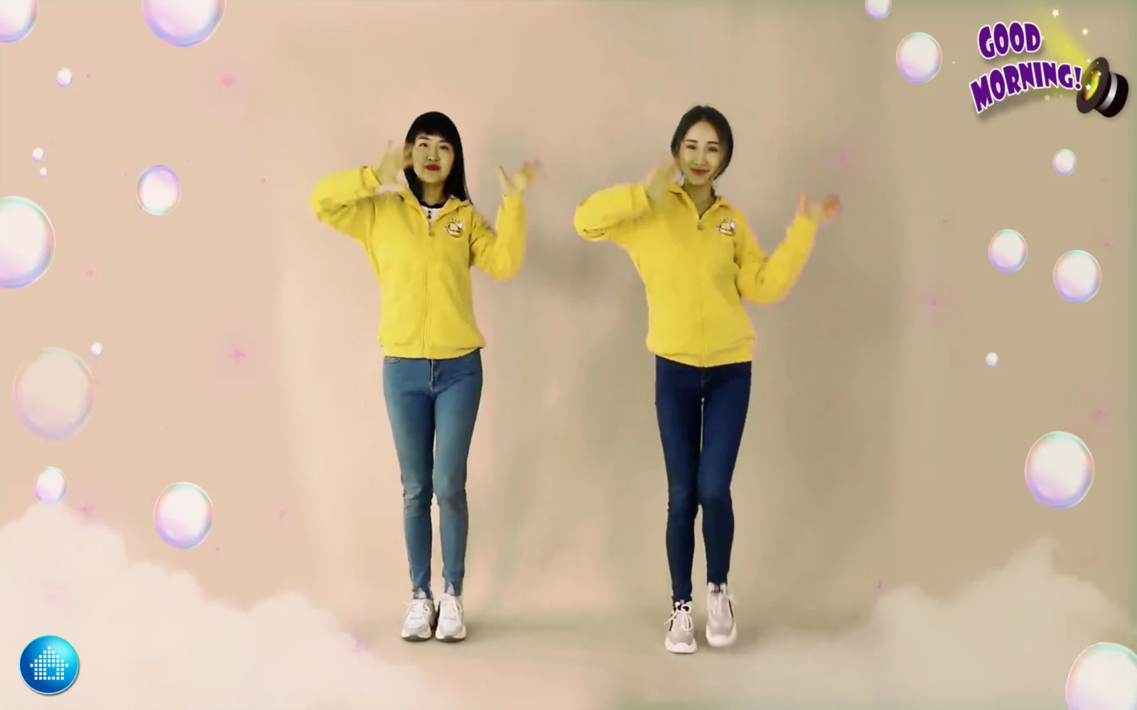 喬登兒童英文歌曲 1 登入後的 Dance 畫面