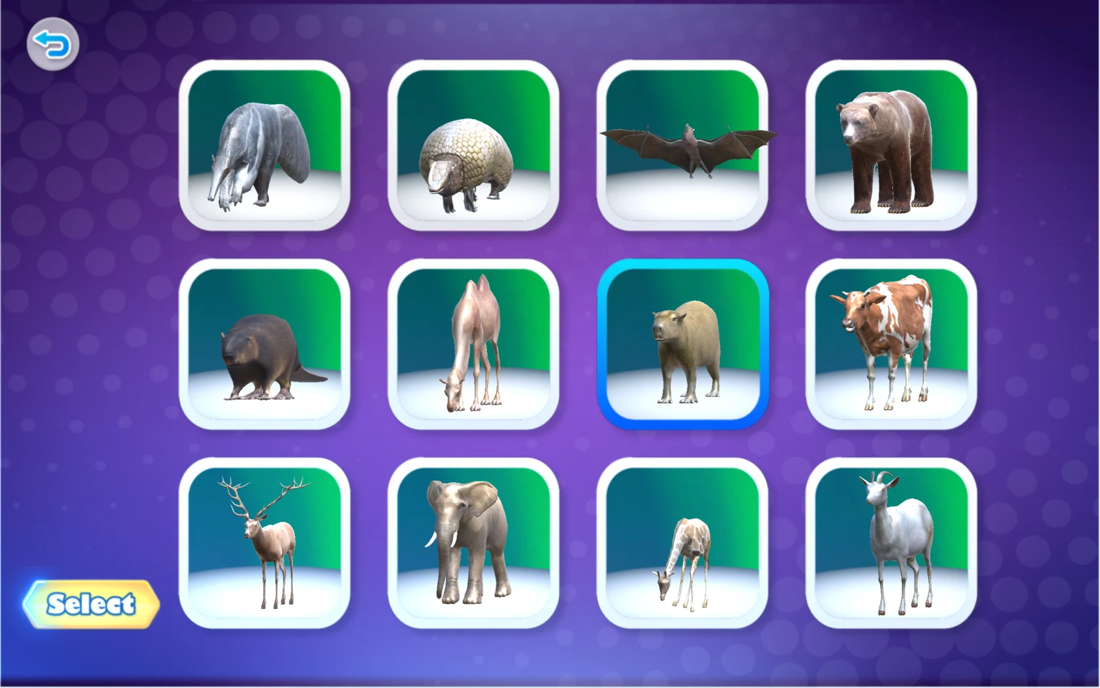 家牛等動物的選擇清單