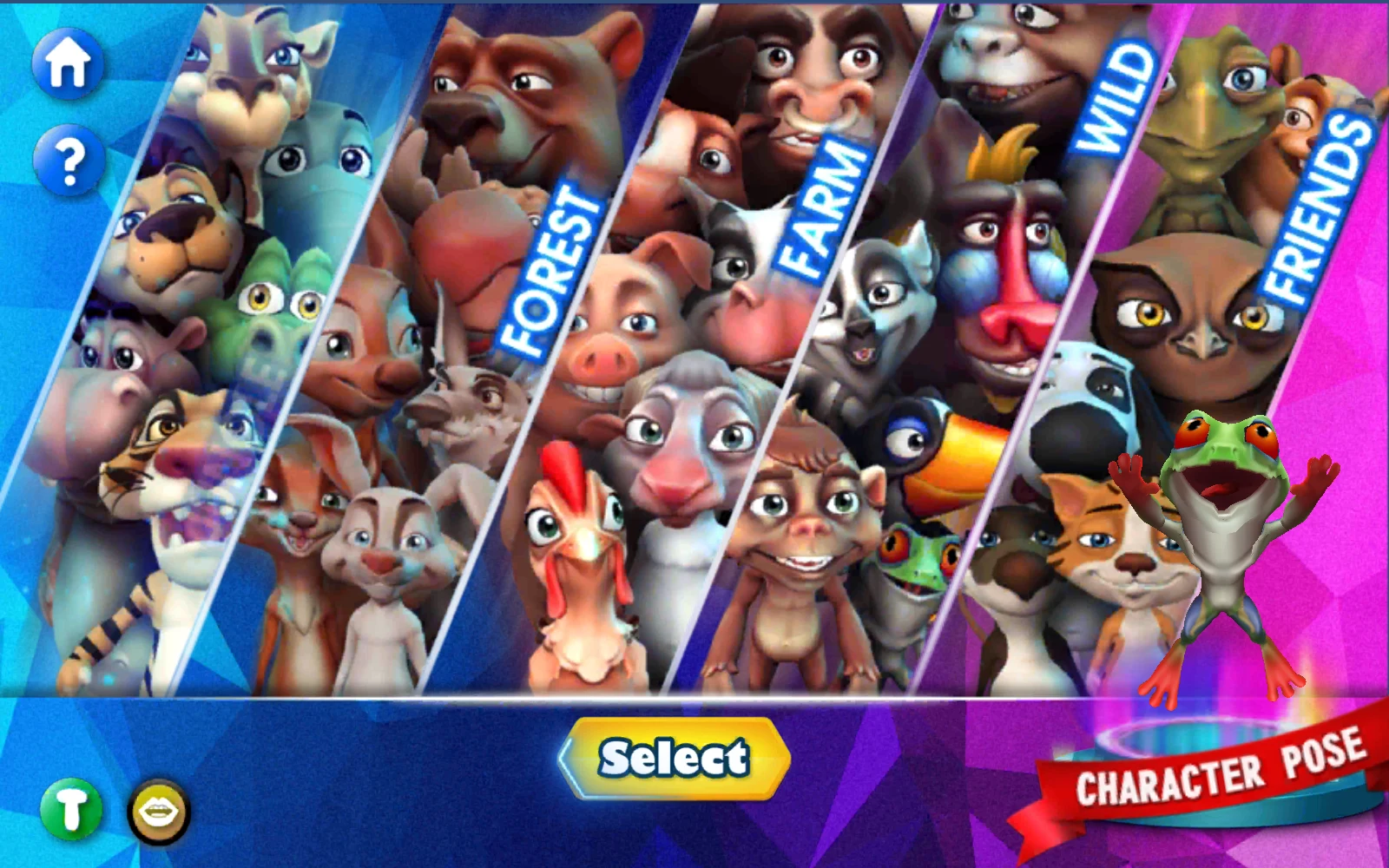 JUNGLE 選中後的 Select 按鈕