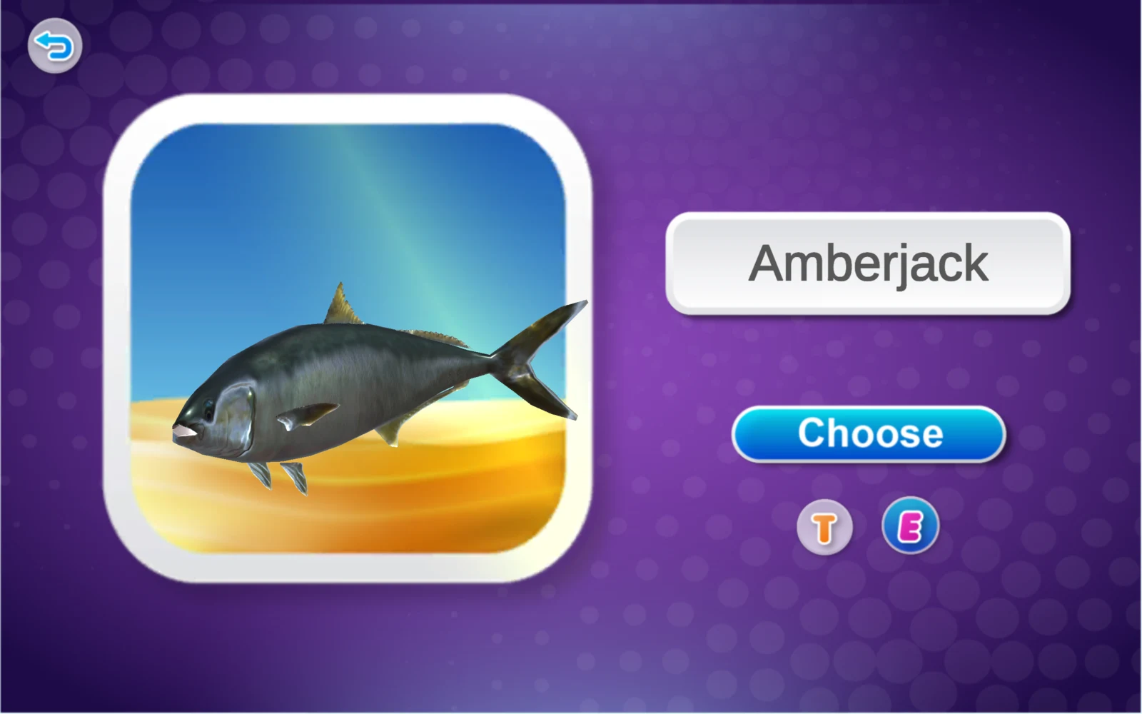 名稱卡顯示 Amberjack