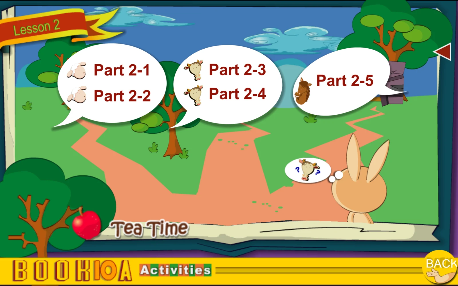 S10 Activities Lesson 2 內容選單