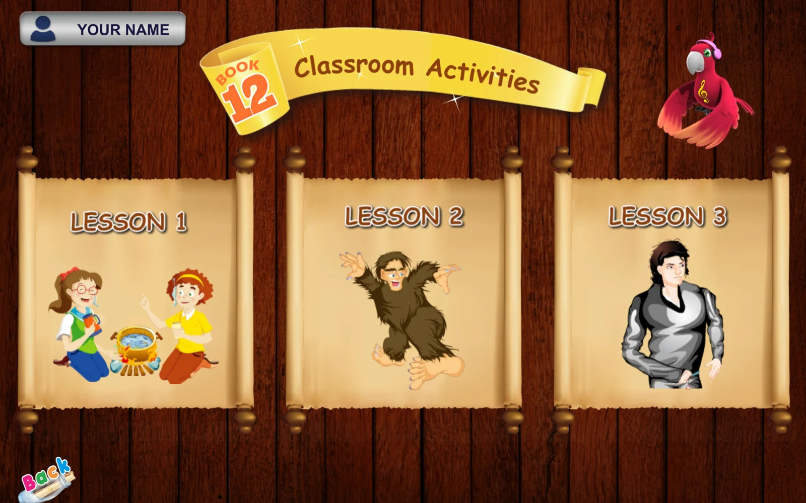 喬登美語 S12 Activities 課次選單